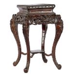 Wooden richly decorated table