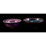 2 earthenware bowls