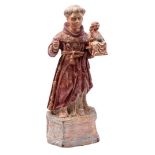 Wooden polychrome statue