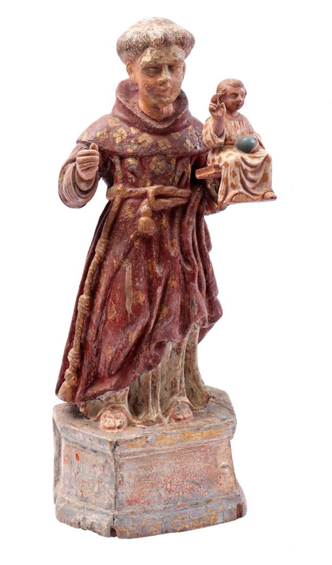 Wooden polychrome statue