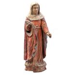 Wooden polychrome statue