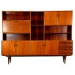 Rosewood veneer wall unit