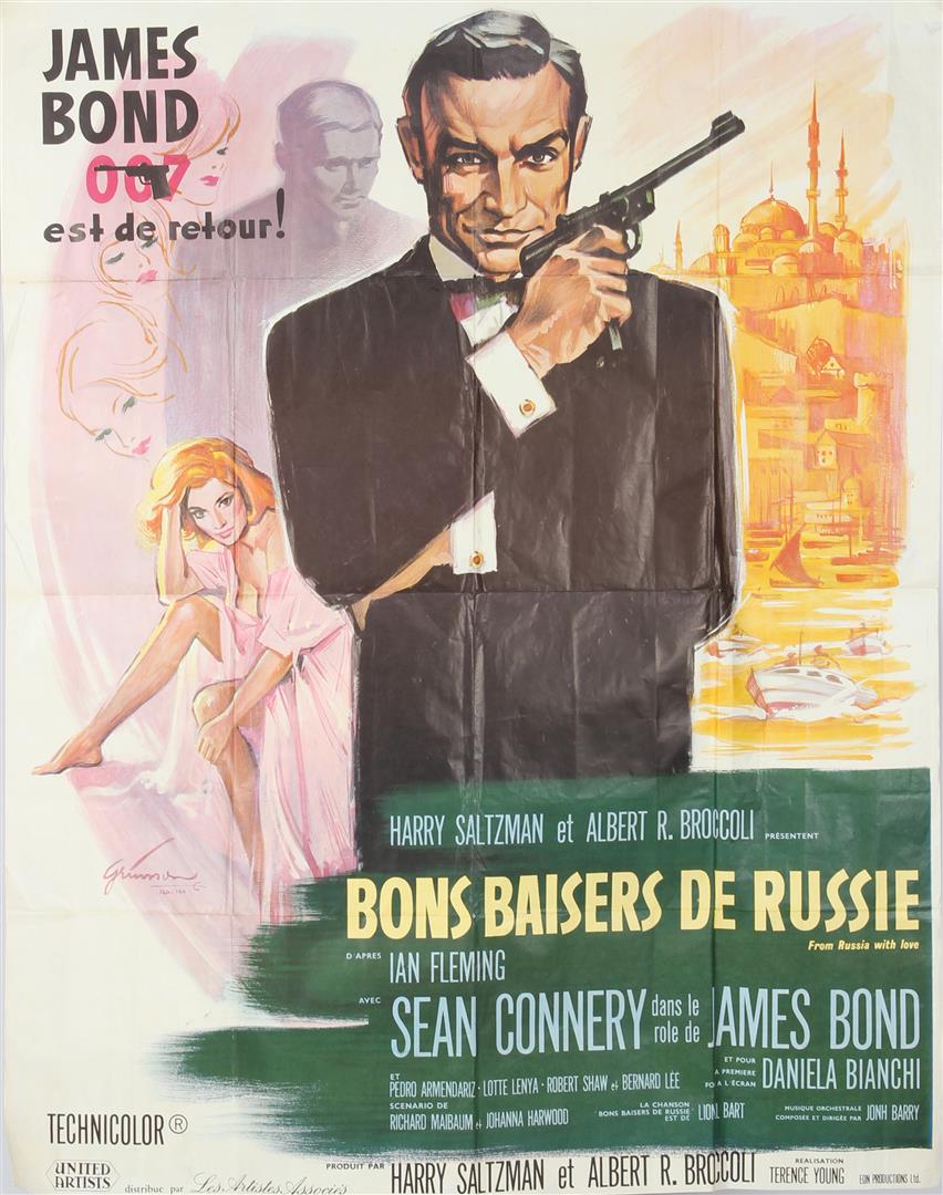 Old movie poster From Russia with love