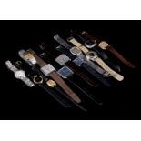 Lot with 11 various wristwatches