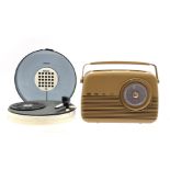 Philips record player and Bush radio