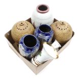Box with various ceramics