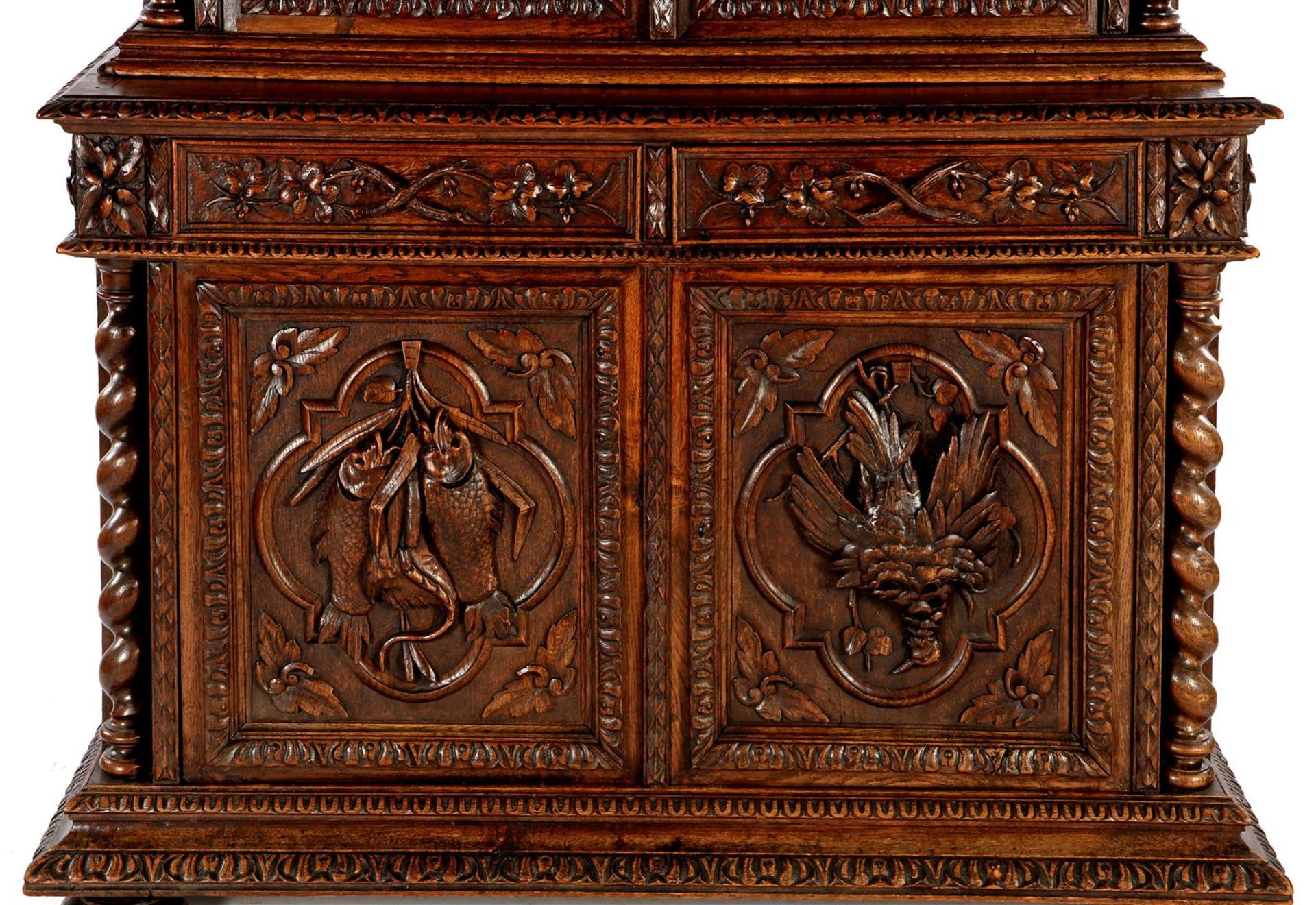 Solid oak hunting cupboard  - Bild 2 aus 3