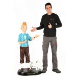 Plastic Tintin statue