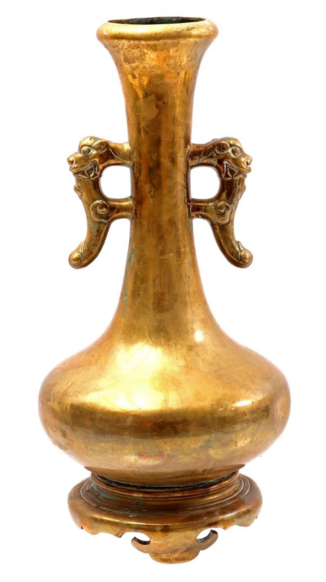 Brass ear vase