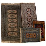 4 hand-knotted wool carpets