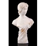 Marble bust of a lady