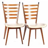 2 teak dining room chairs