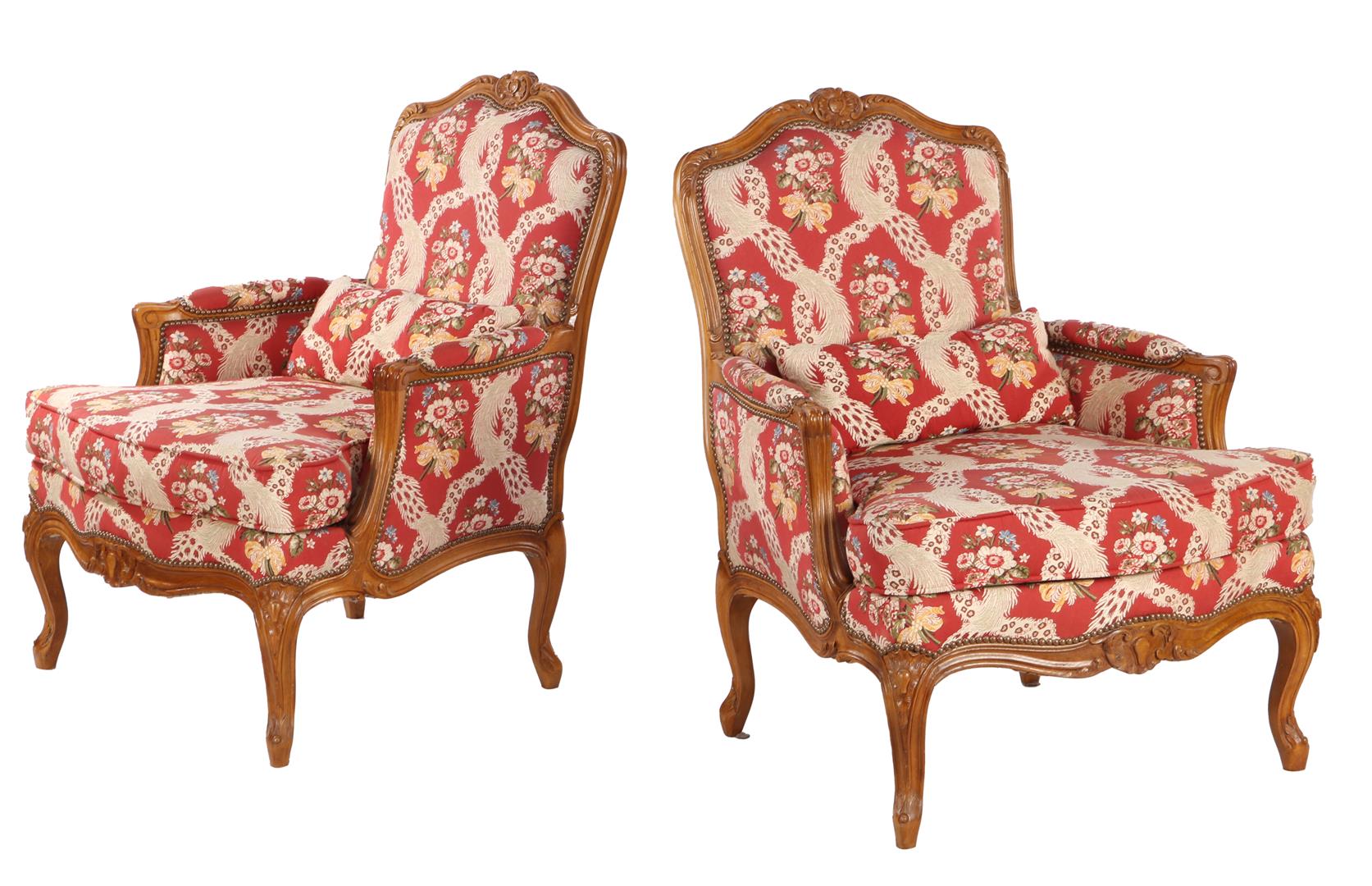 2 Louis Quinze style armchairs