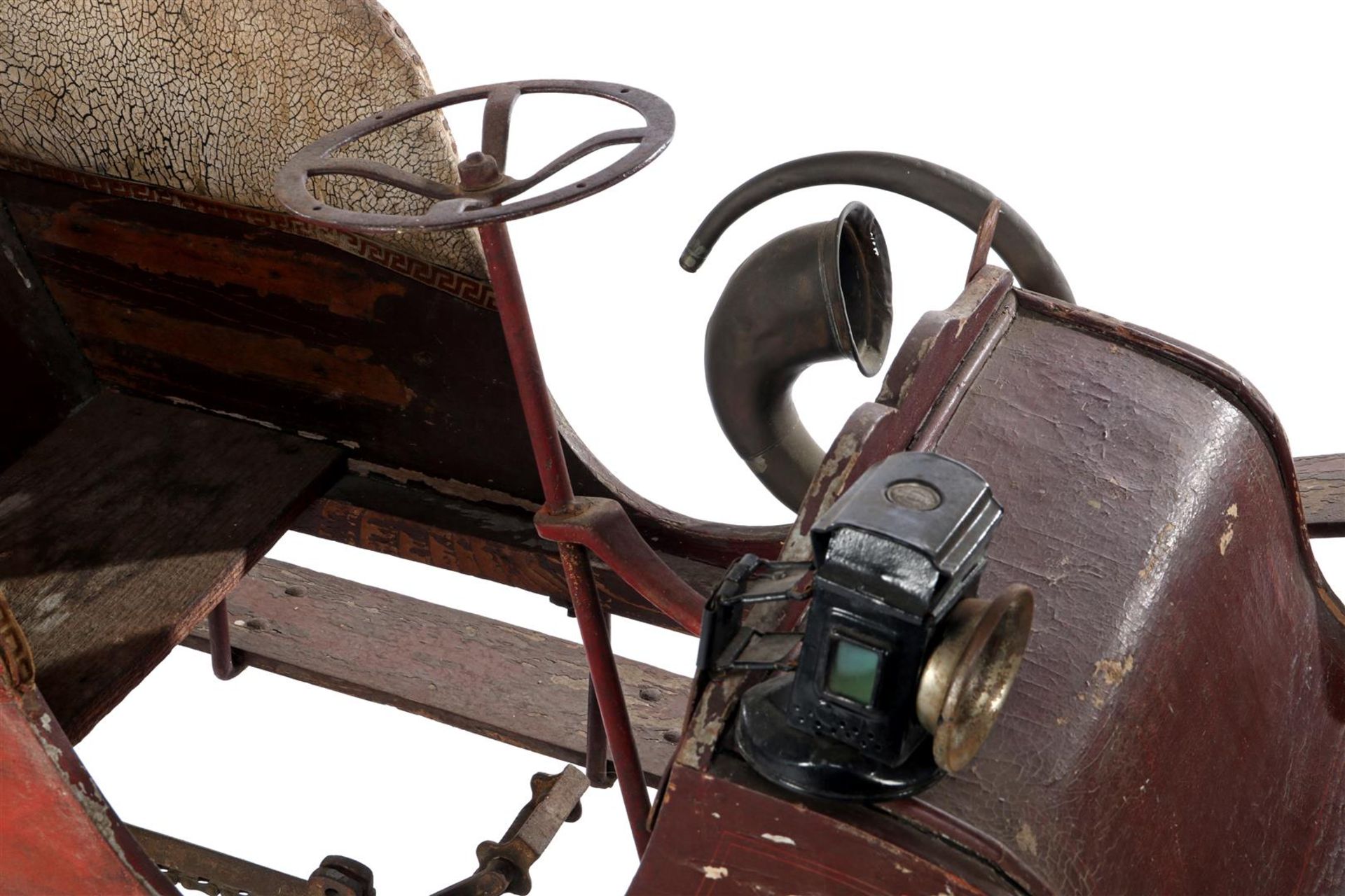 Wooden 2-seater pedal car - Image 2 of 5