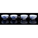 4 porcelain cups