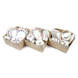 3 boxes gingham earthenware