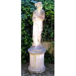 Composite garden statue