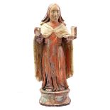 Wooden polychrome statue