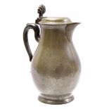 Pewter lid jug