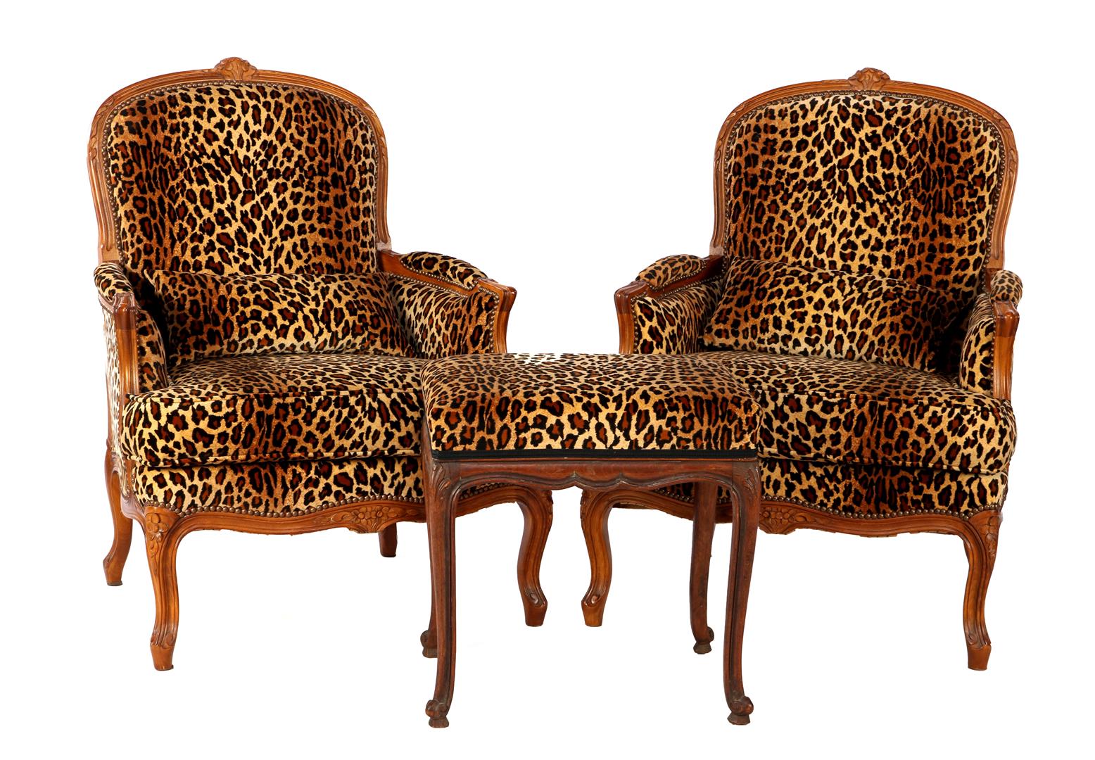 2 Louis Quinze style armchairs