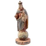 Wooden polychrome statue