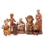 lot 7 various wooden statues