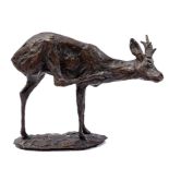 Bronze statuette of a deer