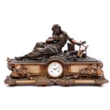 Brass mantel clock