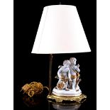 Classic Italian porcelain table lamp