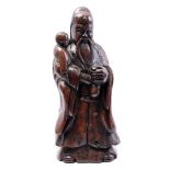 Wooden carved statue