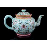Porcelain Famille Rose teapot
