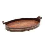 Oval Dutch cupped tray