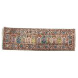 Hand-knotted oriental half silk