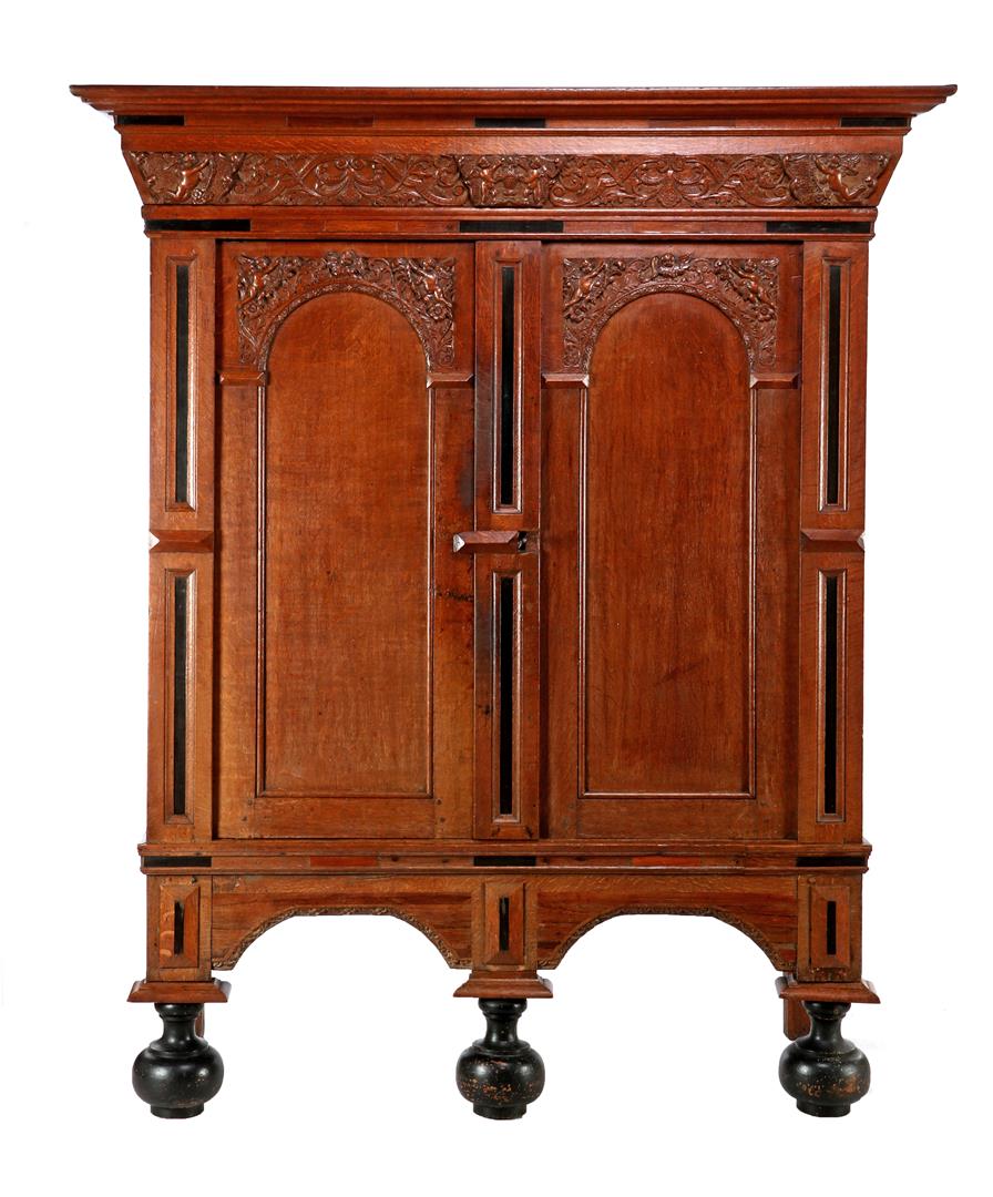 Oak gate cabinet