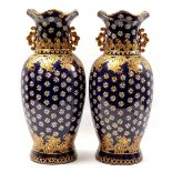 2 classic porcelain decorative vases