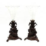 2 Black Forest table pieces