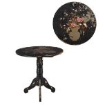 Round painted table