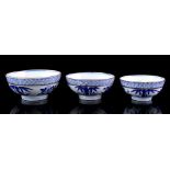 3 porcelain bowls