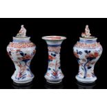 3-piece porcelain Imari garniture