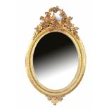 Oval facet cut mirror