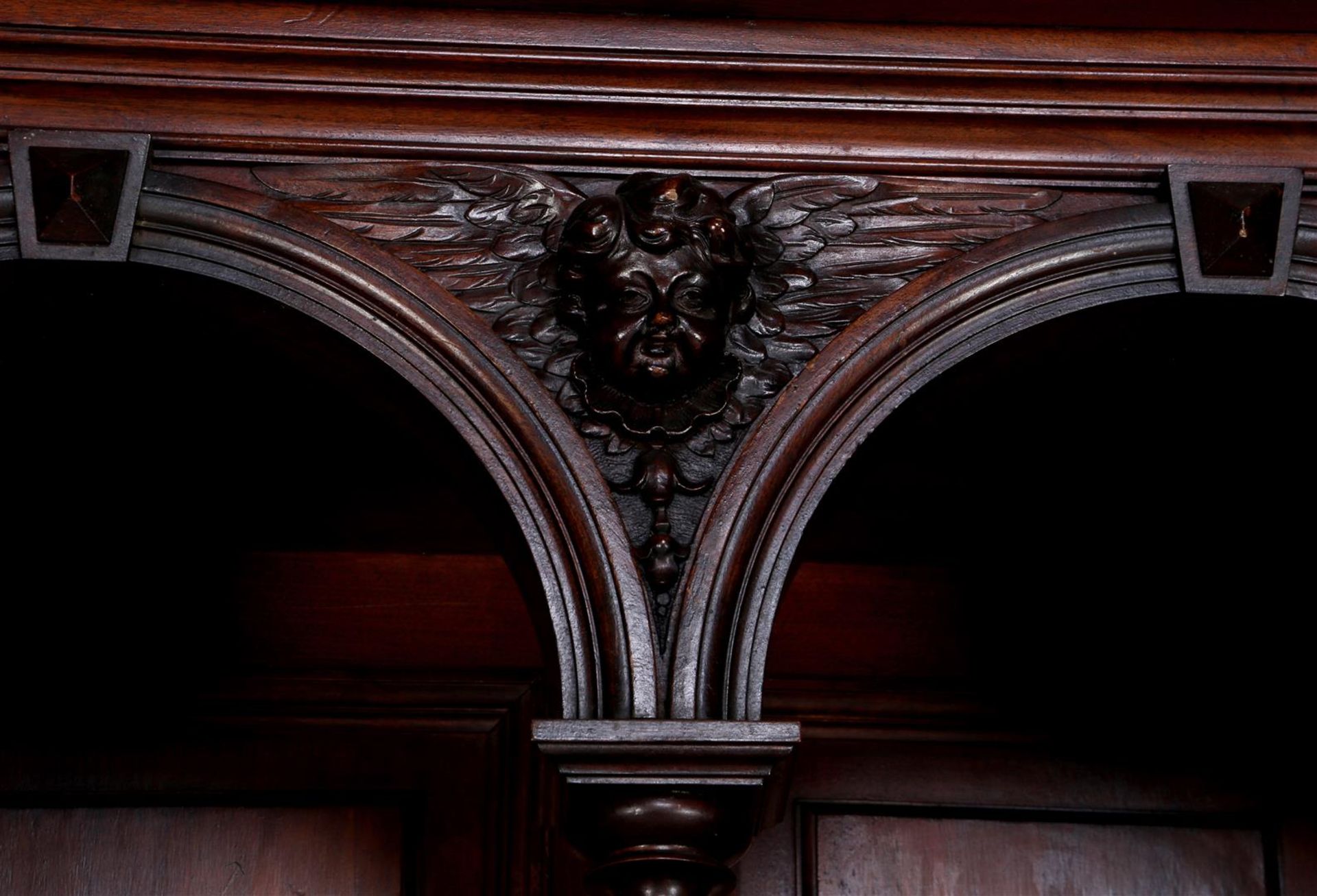 2-piece walnut buffet - Image 3 of 6