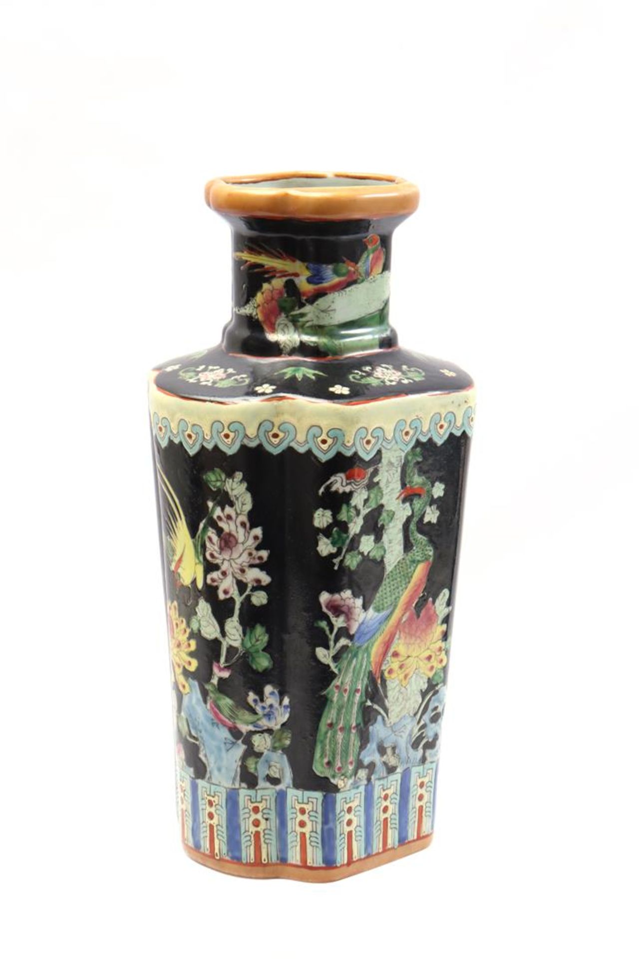 Porcelain Famille Noir vase