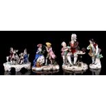 4 porcelain figurines