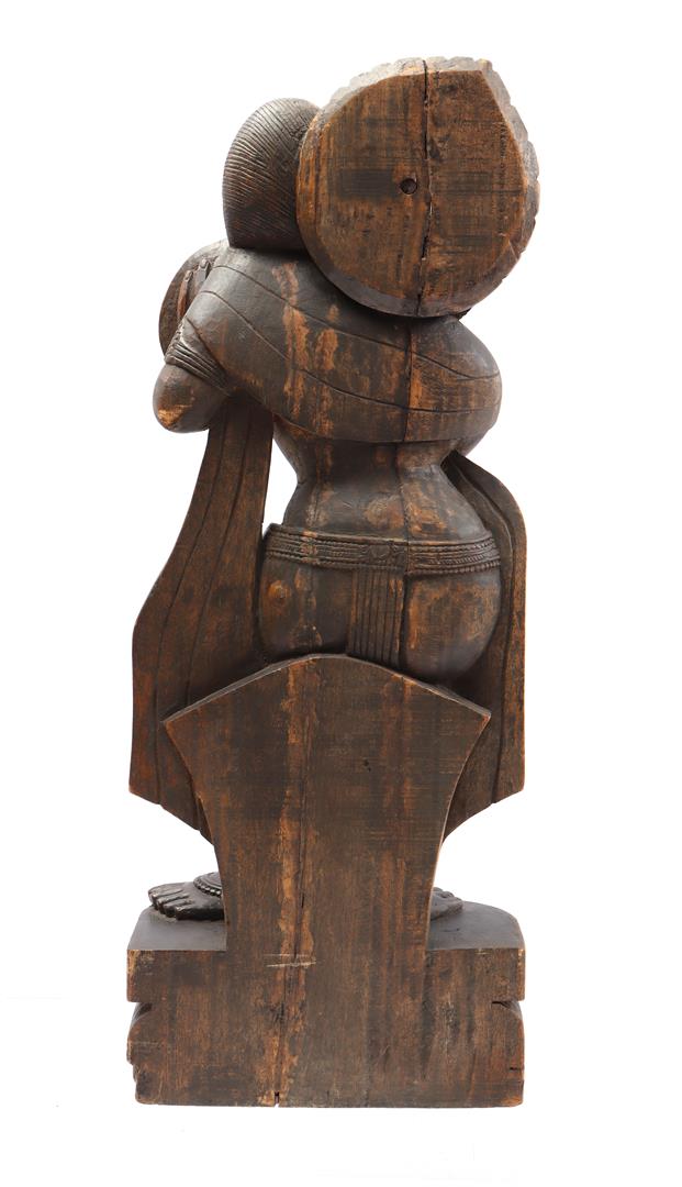 Wooden statue - Image 2 of 2