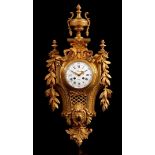 Fire-gilt cartel clock