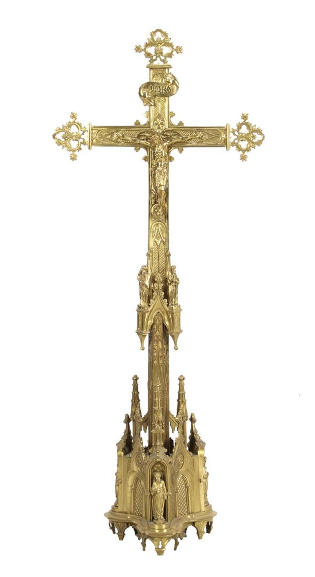 Brass column cross