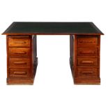 Oak partner desk