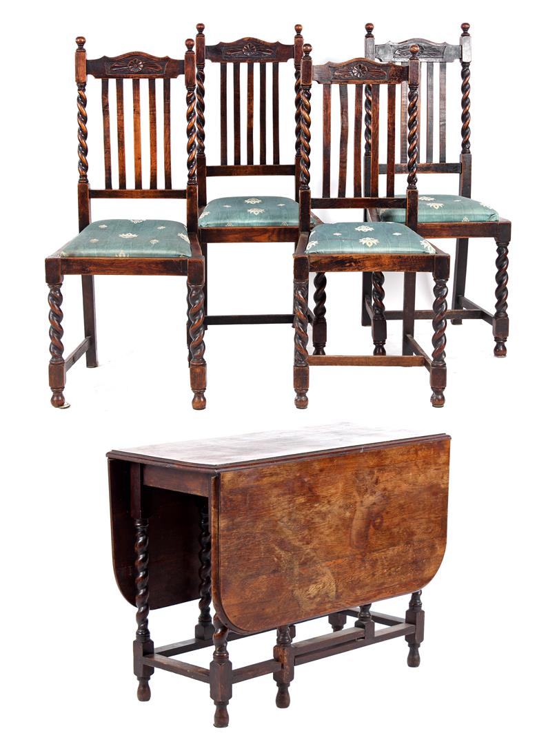 Ccheek table and 4 chairs
