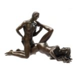 Bronze erotic couple