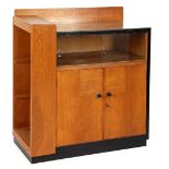 Oak Art Deco tea cabinet